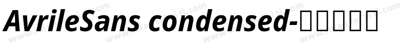 AvrileSans condensed字体转换